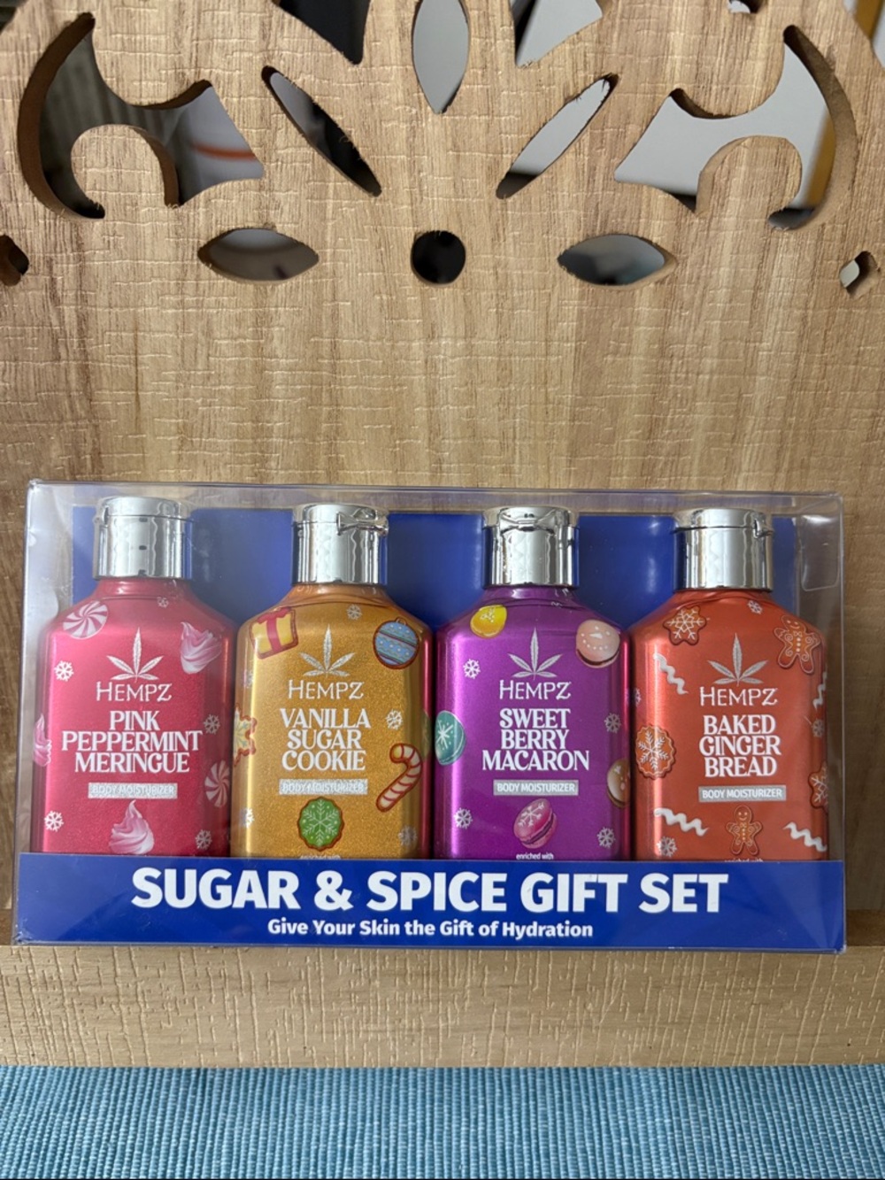Hempz Sugar & Spice Gift Set - Pink, Gold, Purple, Orange Moisturizers